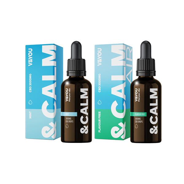 V&YOU &Calm 3000mg CBD Oil Drop 30ml