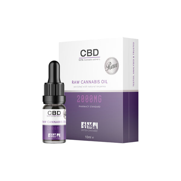 CBD de British Cannabis 2000mg CBD Aceite de Cannabis Crudo - 10ml