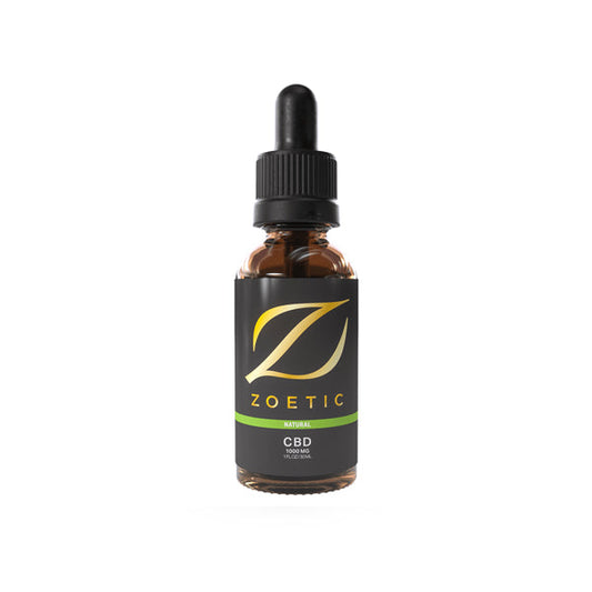 Zoetic 1000mg CBD Oil 30ml - Calming Natural