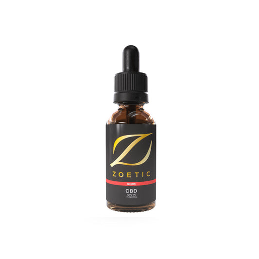 Zoetic 1000mg CBD Oil 30ml - Gorgeous Melon