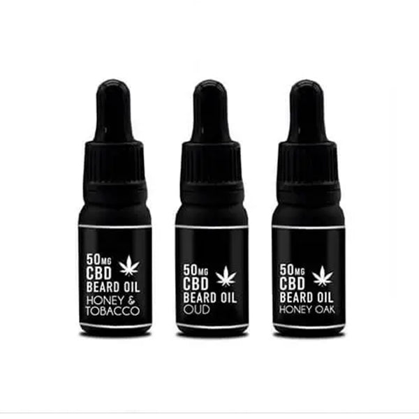 Set de regalo de aceites especiales para barba con infusión de CBD de 50 mg de NKD