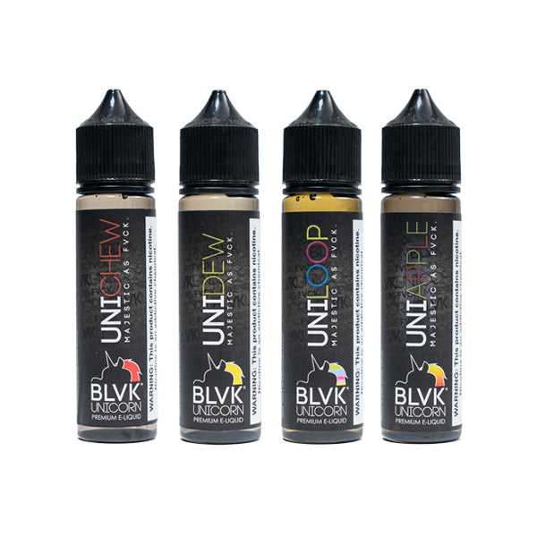 BLVK Unicorn Meyveler 50ml Kısa Doldurma 0mg (70VG/30PG)