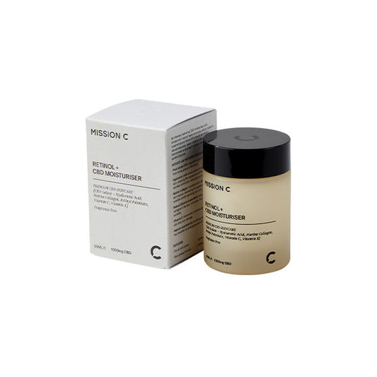 Mission C Retinol + 1000mg CBD Moisturiser - 50ml