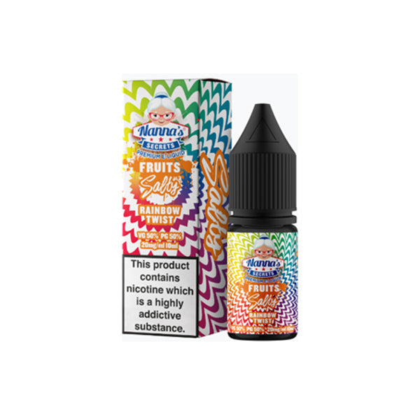 10 mg de Nanna's Secret Fruits 10 ml de sal de Nic con sabor (50VG/50PG)