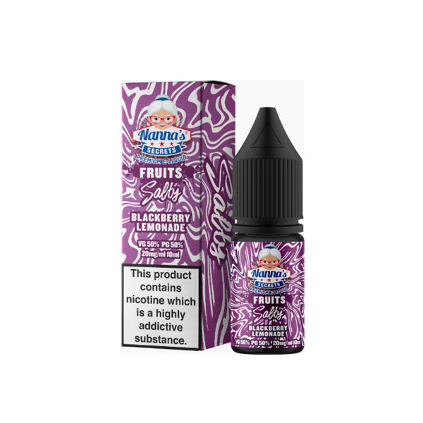 10 mg de Nanna's Secret Fruits 10 ml de sal de Nic con sabor (50VG/50PG)