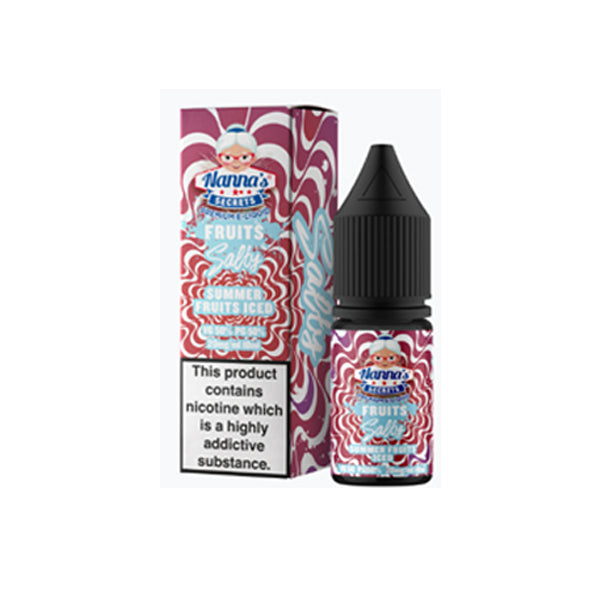 10 mg de Nanna's Secret Fruits 10 ml de sal de Nic con sabor (50VG/50PG)