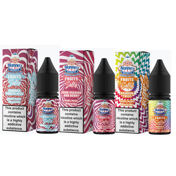 10 mg de Nanna's Secret Fruits 10 ml de sal de Nic con sabor (50VG/50PG)