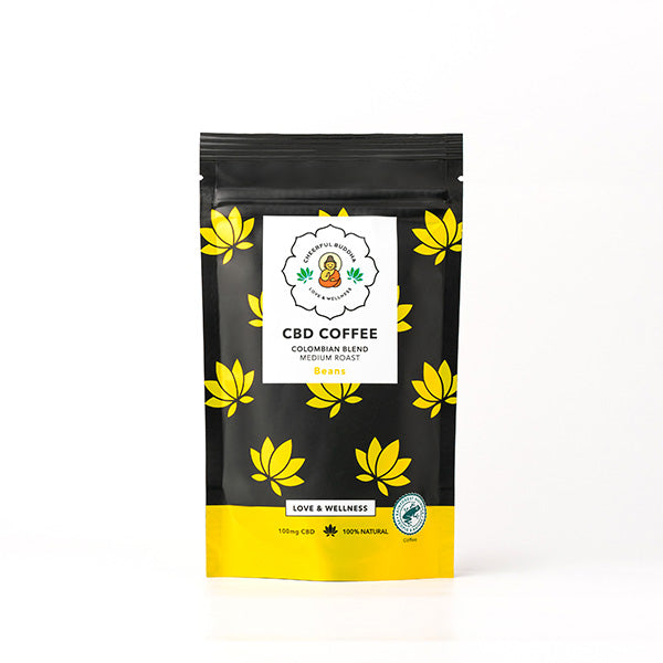 Cheerful Buddha 100mg CBD Whole Bean Coffee - 100g