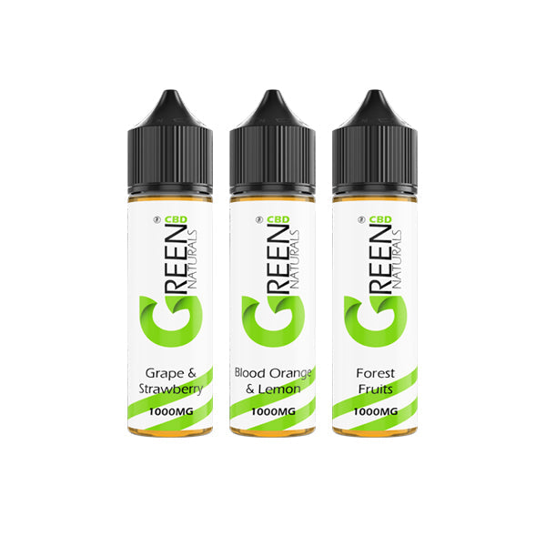 Green Naturals 1000mg CBD Vaping Liquid 50ml (50PG/50VG)