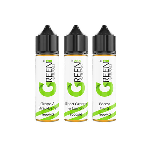 Green Naturals 1000mg CBD Vaping Liquid 50ml (50PG/50VG)