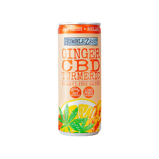 12 x BumbleZest Refresh & Relax 10mg CBD Sparkling Water 250ml