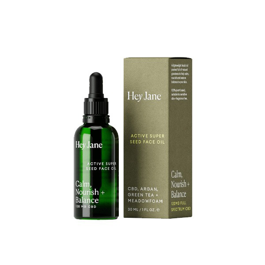 Hey Jane 120mg CBD Active Super Seed Face Oil - 30ml