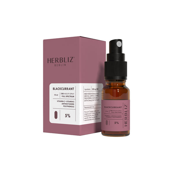 Herbliz 5% Full Spectrum CBD Mouth Spray - 10ml