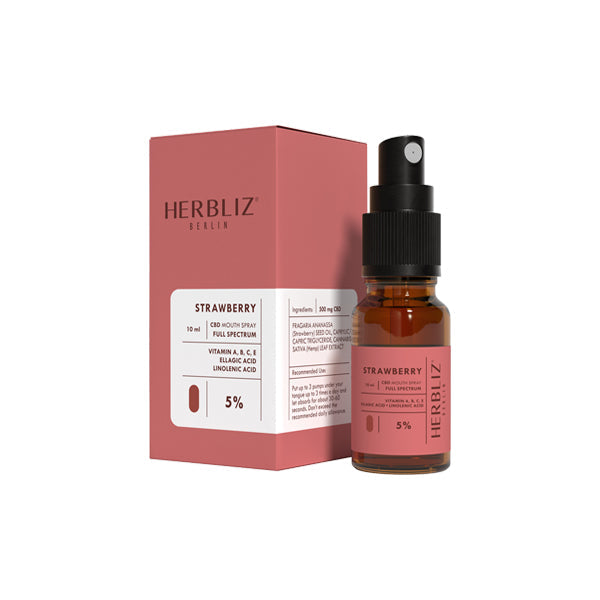 Herbliz 5% Full Spectrum CBD Mouth Spray - 10ml