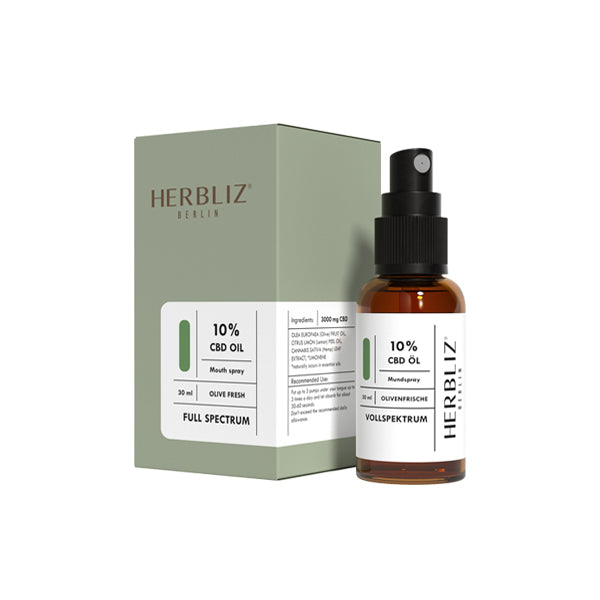 Herbliz 10% Full Spectrum CBD Mouth Spray - 30ml