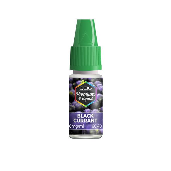 QCig Premium E-Liquids 10ml 0mg (60VG/40PG)