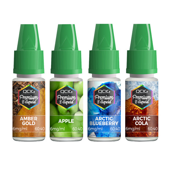 QCig Premium E-Liquids 10ml 18mg (60VG/40PG)