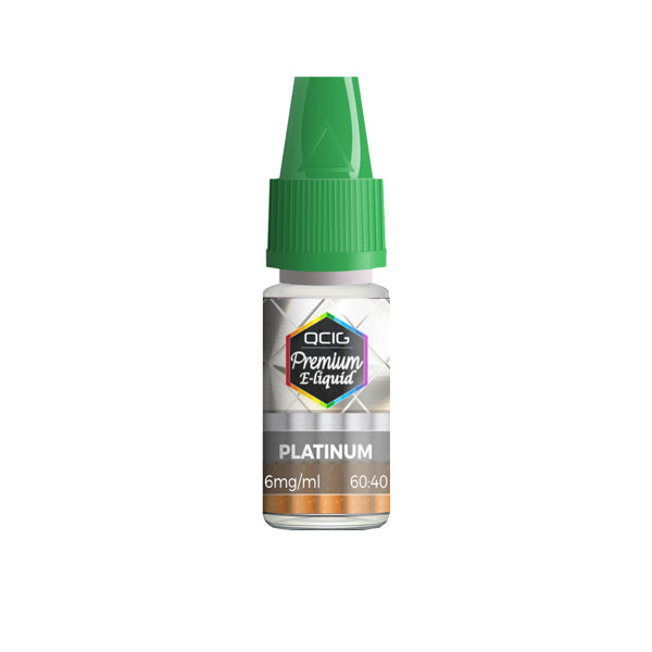 QCig Premium E-Liquids 10ml 0mg (60VG/40PG)