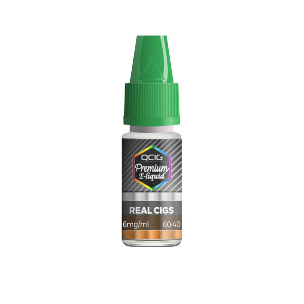 QCig Premium E-Liquids 10ml 0mg (60VG/40PG)