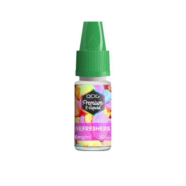 QCig Premium E-Liquids 10ml 0mg (60VG/40PG)