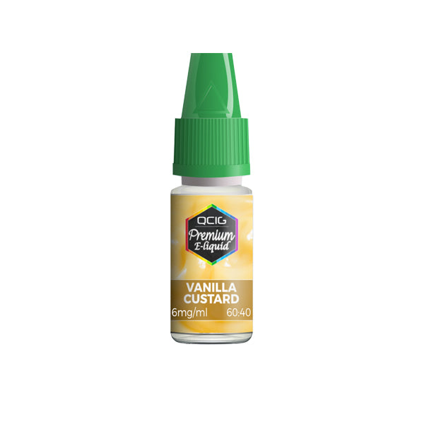 QCig Premium E-Liquids 10ml 0mg (60VG/40PG)