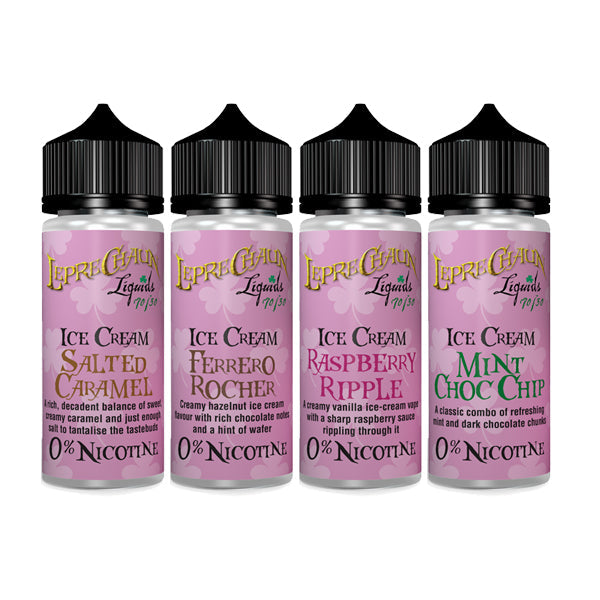 Leprechaun Dondurma 120ml (100ml Shortfill + 2 x 10ml Nic Shots) (70VG/30PG)