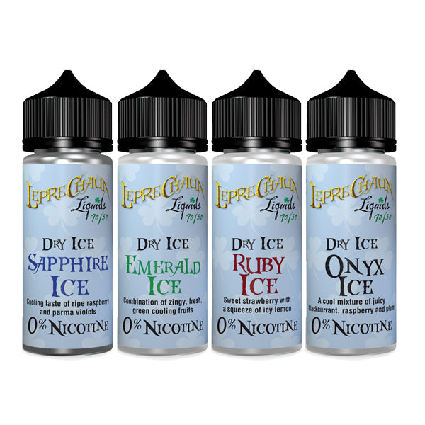 Leprechaun Dry Ice 120ml (100ml Shortfill + 2 x 10ml Nic Shots) (70VG/30PG)