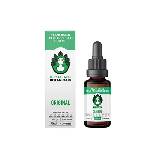 Body and Mind Botanicals 300mg CBD Cold Pressed Cannabis Oil 10ml