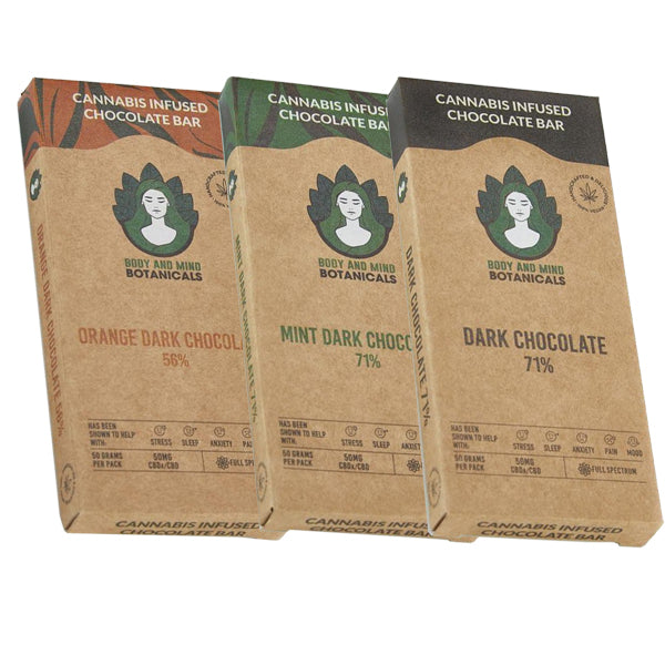 Body and Mind Botanicals 50mg CBD Cannabis Chocolate