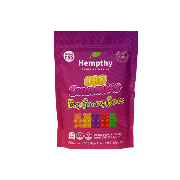 Hempthy 300mg CBD Gummies 30 Ct Kese