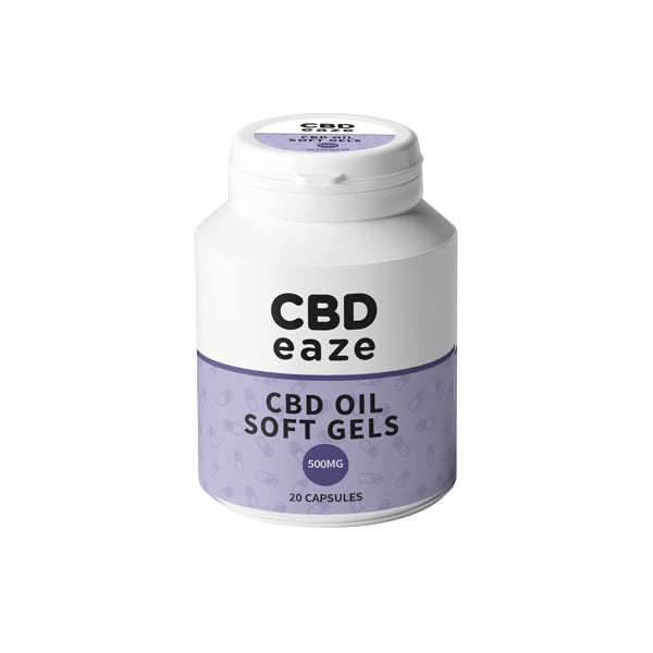 CBDeaze 500mg CBD Cápsulas de gelatina blanda - 20 Cápsulas