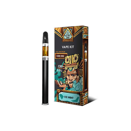 Kit Vape Aztec CBD 1000mg - 1ml