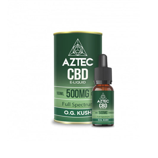 Aztek CBD 500mg CBD Vaping Liquid 10ml (50PG/50VG)