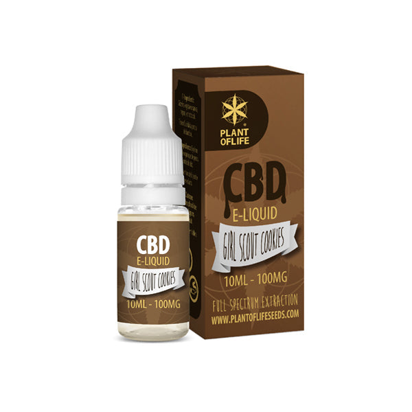 Plant Of Life 100mg CBD Vaping Liquid 10ml (50PG/50VG)