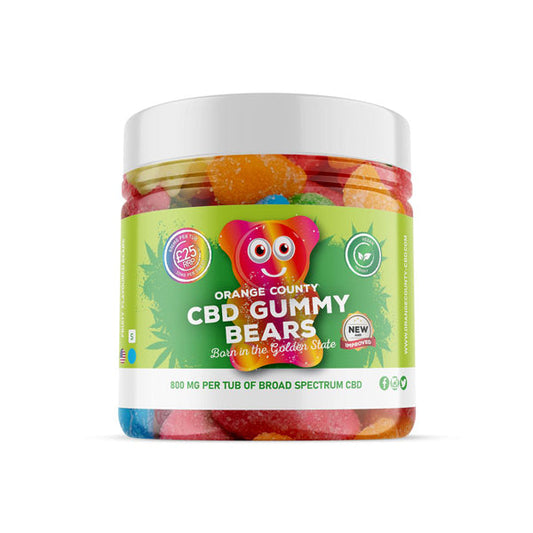 Orange County 800mg CBD Gummy Bears - Small Pack