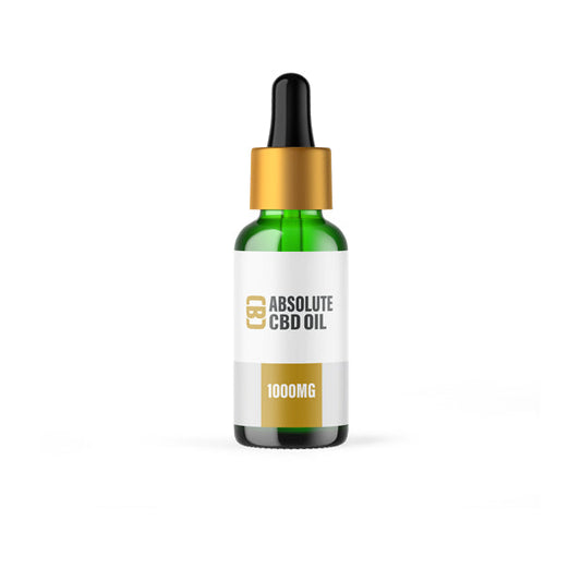 CBD Asylum 1000mg Absolute CBD Oil 20ml (BUY 1 GET 2 FREE)