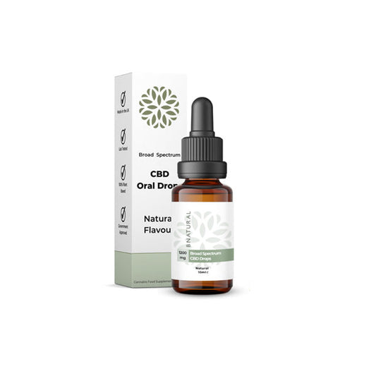 Bnatural 1200mg Broad Spectrum CBD Natural Oral Drops - 10ml (BUY 1 GET 1 FREE)