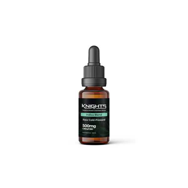 Knights CBD 500mg CBDa-CBD Indica Karışımı Ham Soğuk Preslenmiş Yağ - 30ml