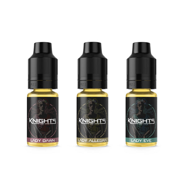 Knights CBD 500mg Broad Spectrum CBD Vape E-liquid 10ml (70PG/30VG) (BUY 1 GET 2 FREE)