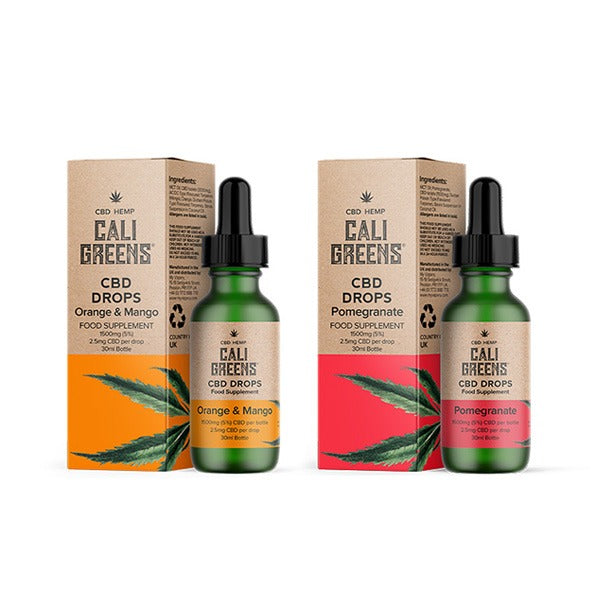 Gotas orales de CBD de 1500 mg de Cali Greens - 30 ml