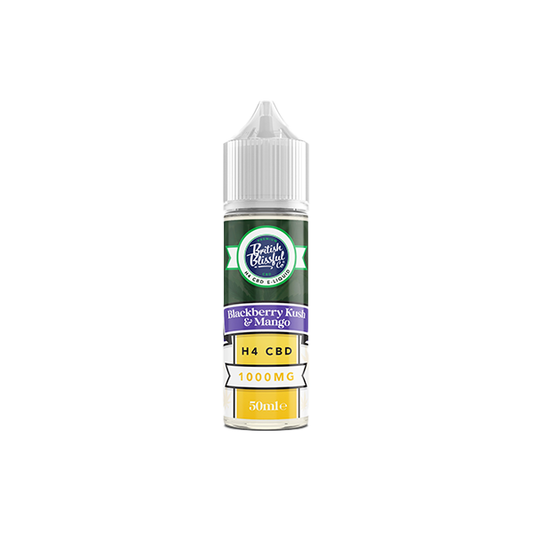 British Blissful 1000mg H4 CBD E-Liquid 50ml