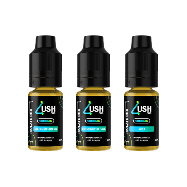 Lush CBD 250mg Terpene Infused CBD Isolate E-liquid 10ml (70PG/30VG)