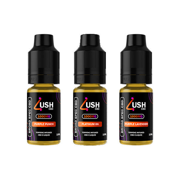 Lush CBD 1000mg Terpene Infused Broad Spectrum CBD E-liquid 10ml (70PG/30VG)