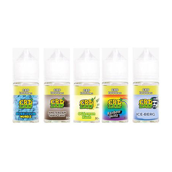 CBD Leaf 1000mg 30ml Shortfill E-Liquid (70VG/30PG)