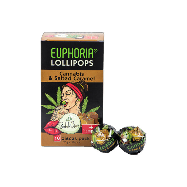 Euphoria Cannabis Lollipops - Cannabis & Salted Caramel