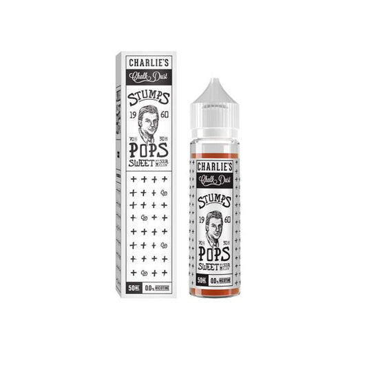 Charlie's Chalk Dust Stumps Range 50ml Shortfill 0mg (70VG/30PG)