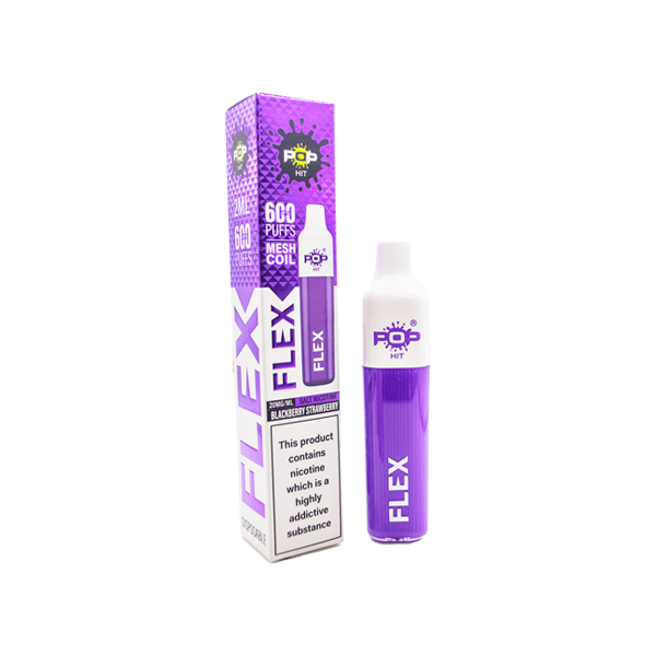 20mg Pop Hit Flex Disposable Vaping Device 600 Puffs