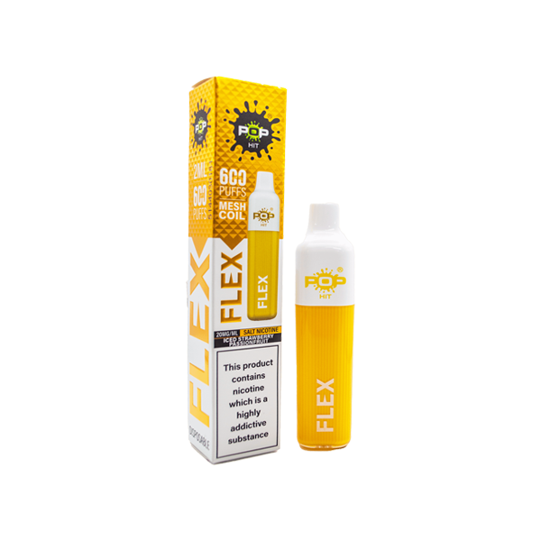 20mg Pop Hit Flex Disposable Vaping Device 600 Puffs