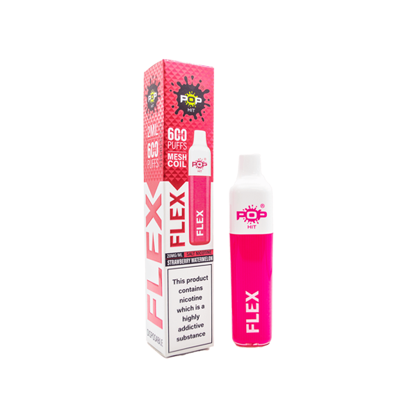 20mg Pop Hit Flex Disposable Vaping Device 600 Puffs