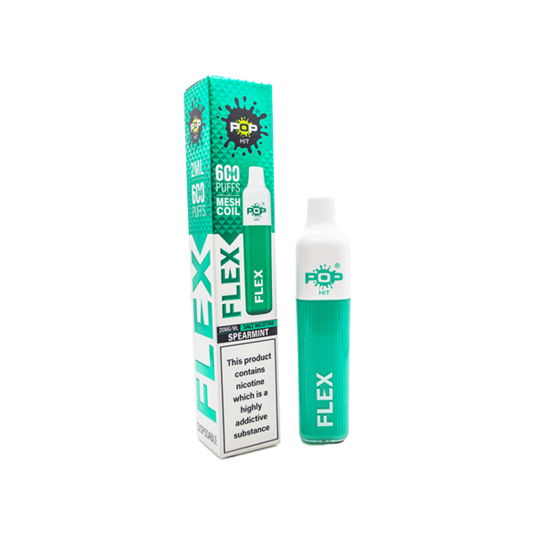 20mg Pop Hit Flex Disposable Vaping Device 600 Puffs